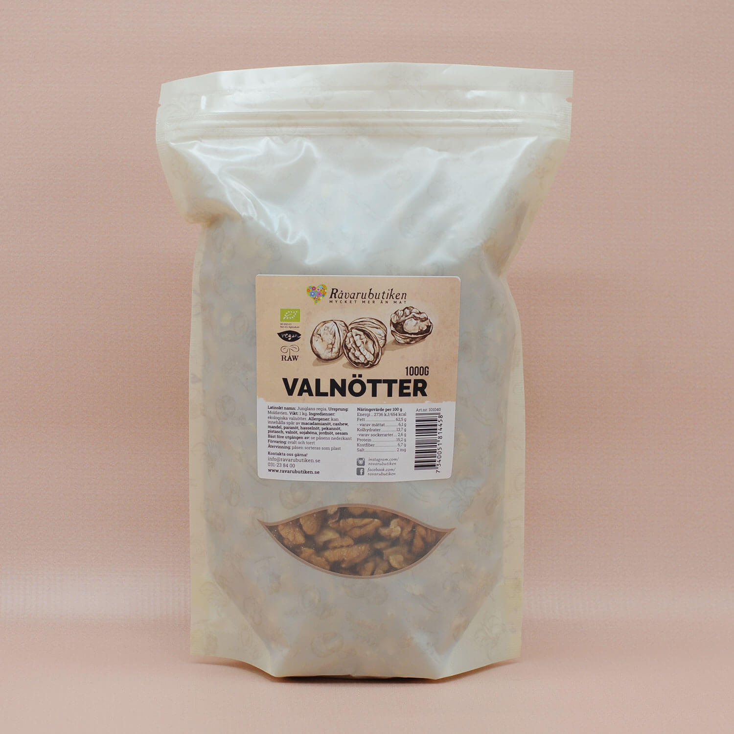 Valnötter Premium RAW&EKO 1kg
