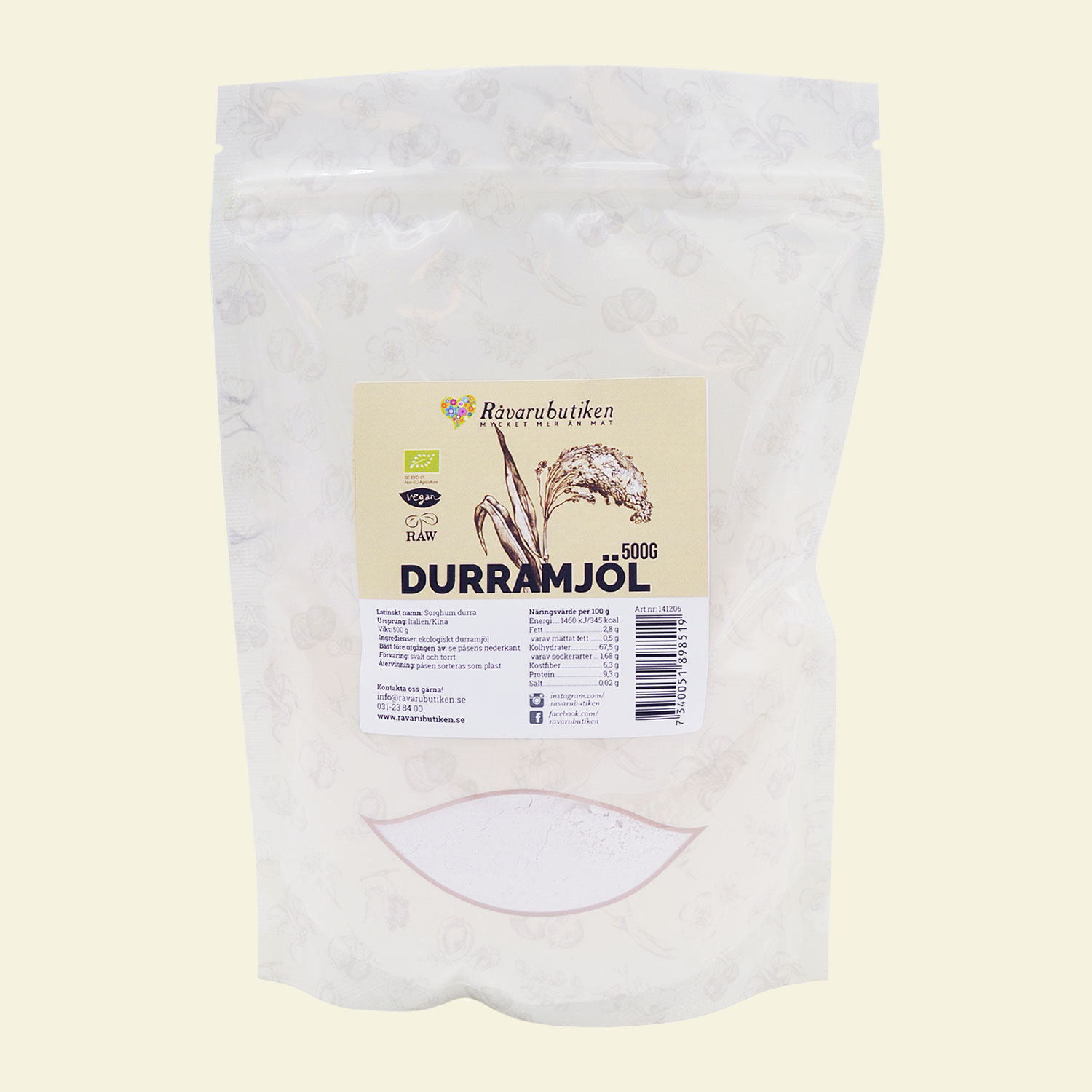Durramjöl EKO 500g