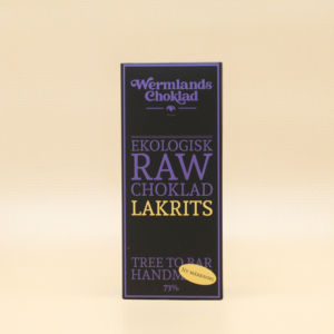 Wermlandschoklad Lakrits RAW&EKO 50g