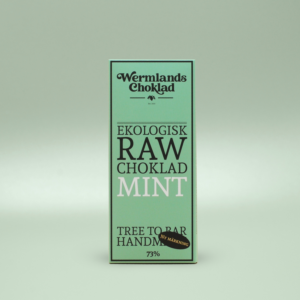Wermlandschoklad Mint&Nibs RAW&EKO 50g