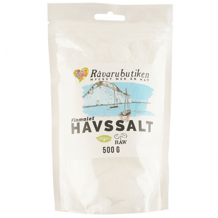 Havsalt Finmalet Grekland RAW 500g