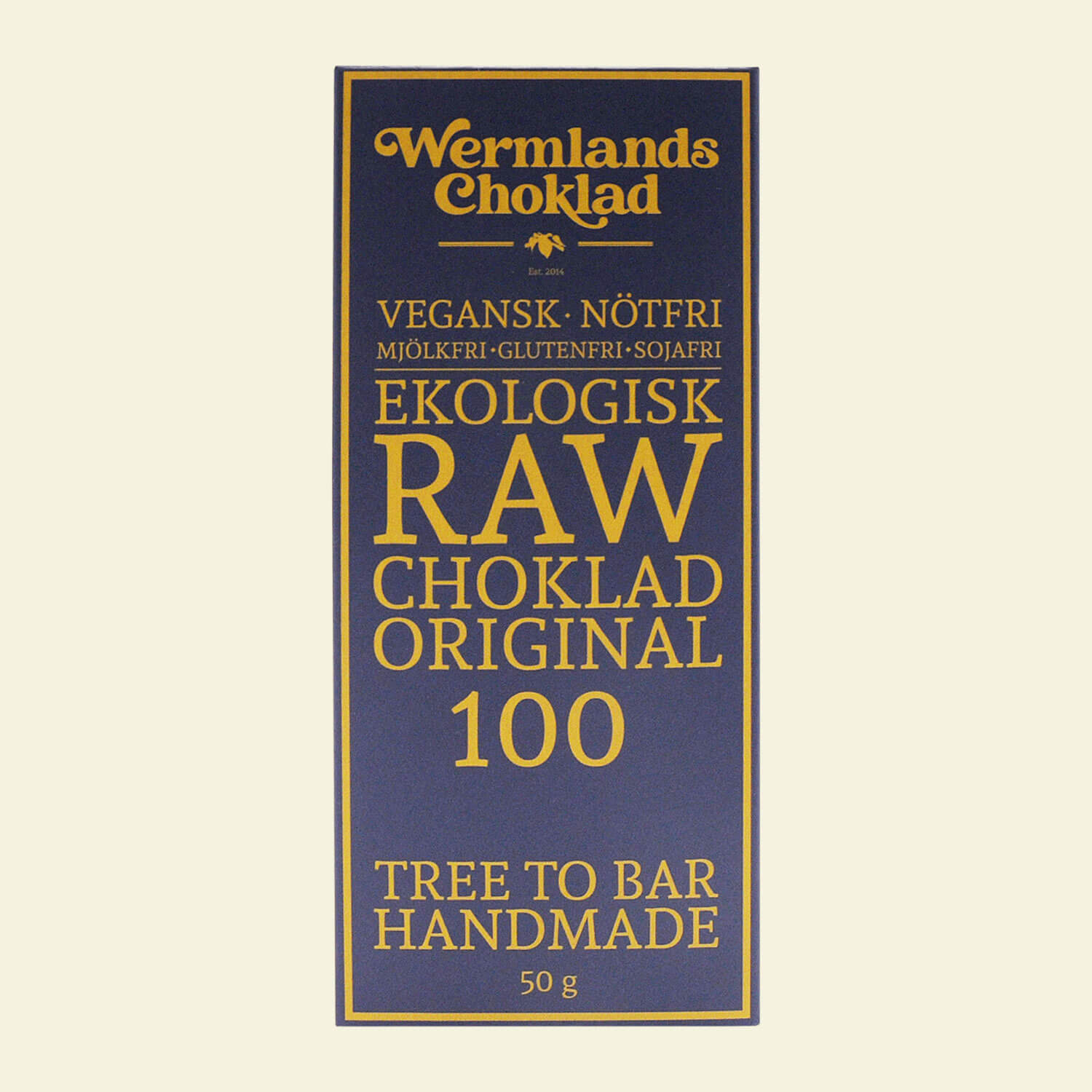 Wermlandschoklad Original 100% RAW&EKO 50g
