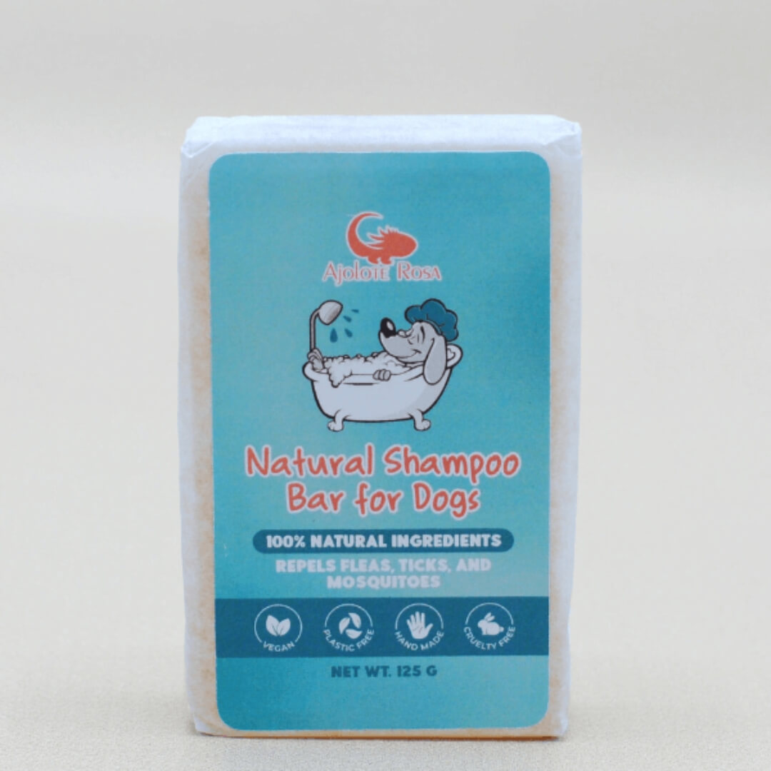 Ajolote Rosa Naturlig Schampoobar för Hund 125g