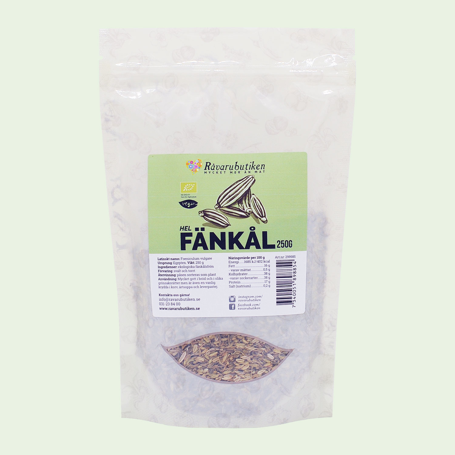 Fänkål Hel EKO 250g