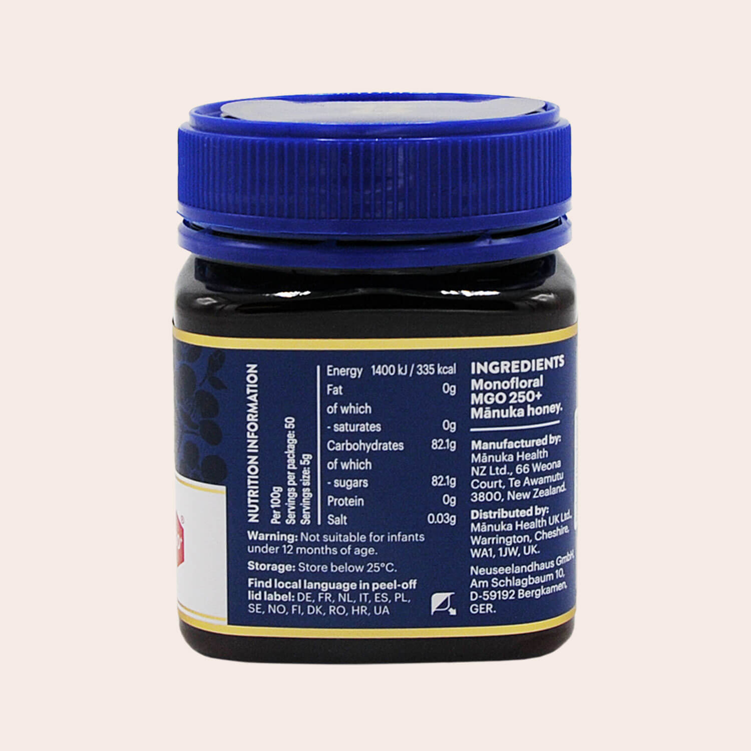 Manukahonung MGO 250+ RAW 250g