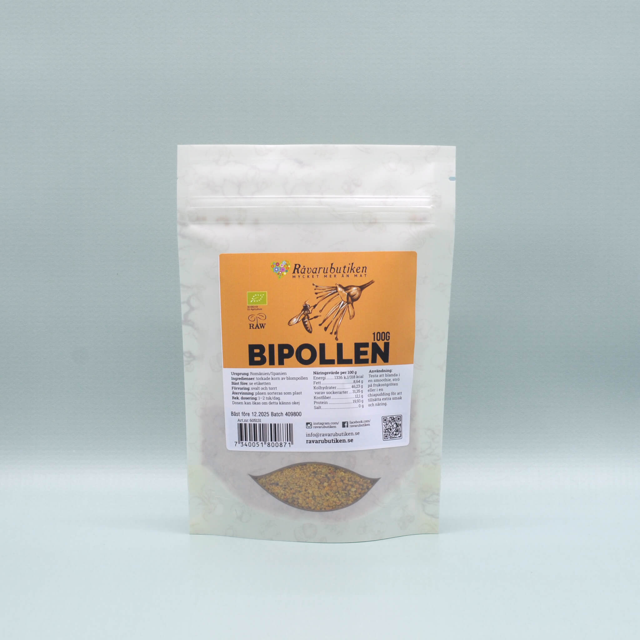 Bipollen Rumänien RAW&EKO 100g
