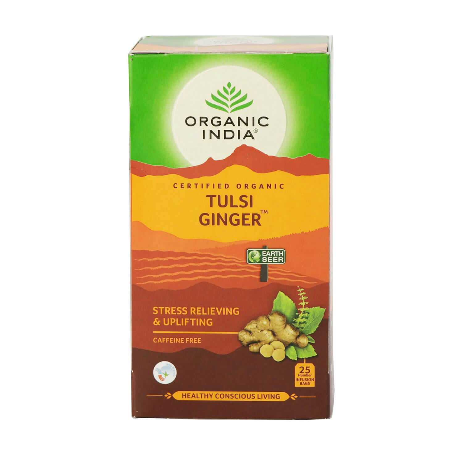 Organic India Tulsi Ingefära EKO 25 tepåsar