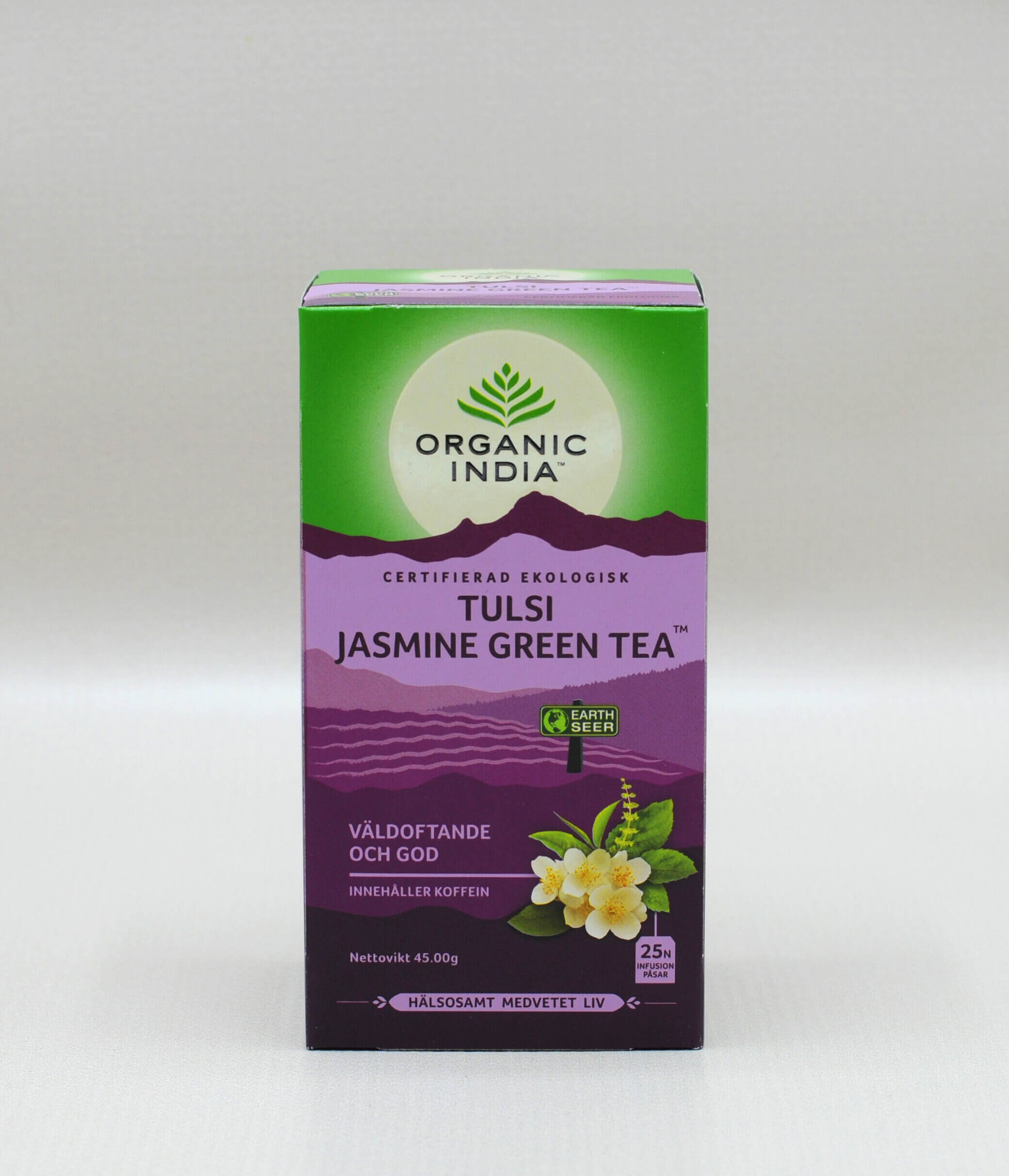 Organic India Tulsi Jasmine Grön Te EKO 25 tepåsar