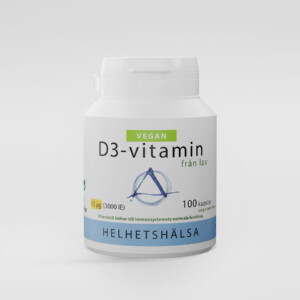 Helhetshälsa D3-vitamin Vegan 75µg 100 kapslar