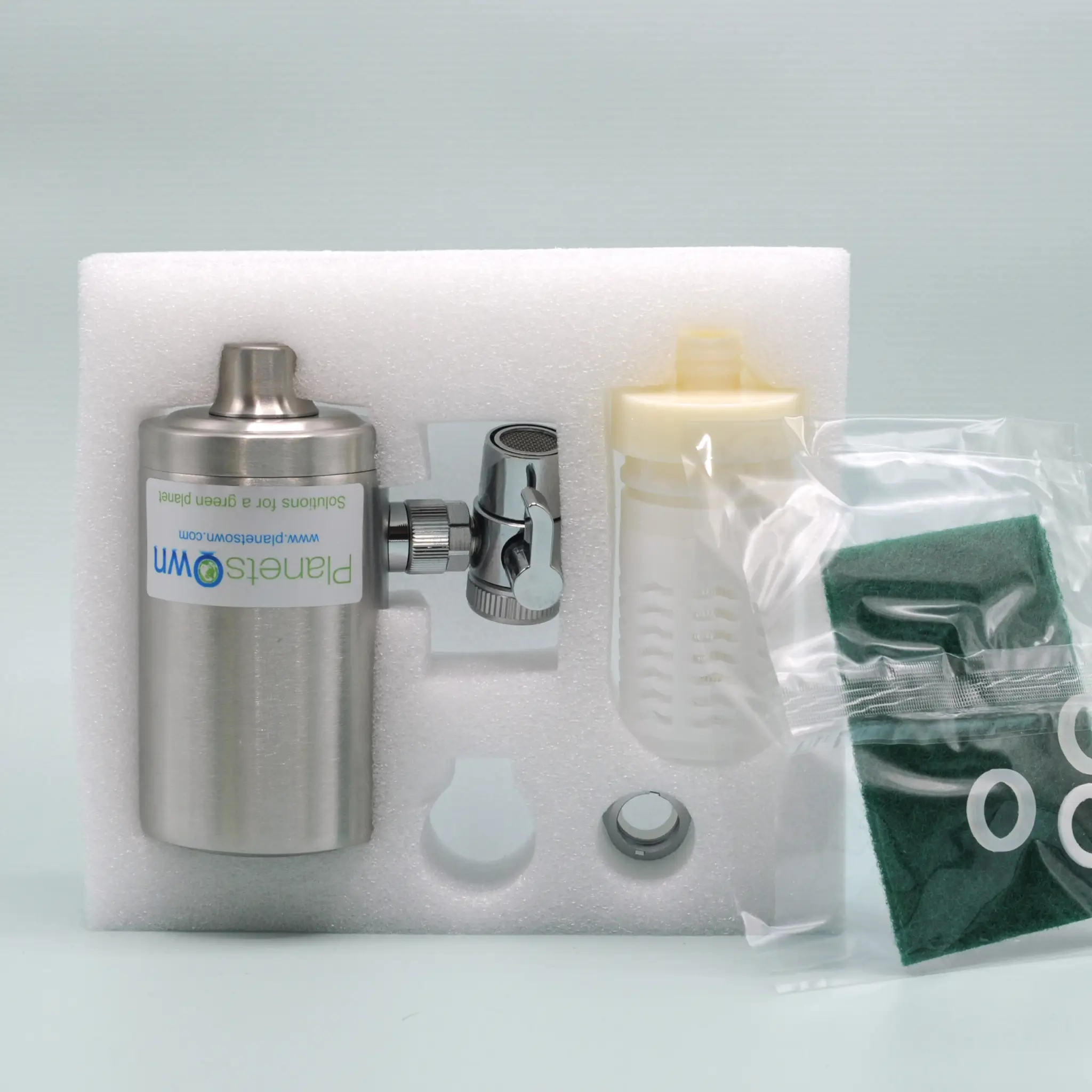 PlanetsOwn Vattenrenare Kran Smedur Ahlström + Aktivt kol