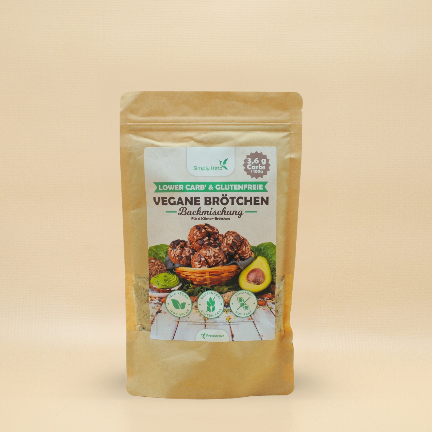 Simply Keto Brödmix Low Carb Vegan 340g