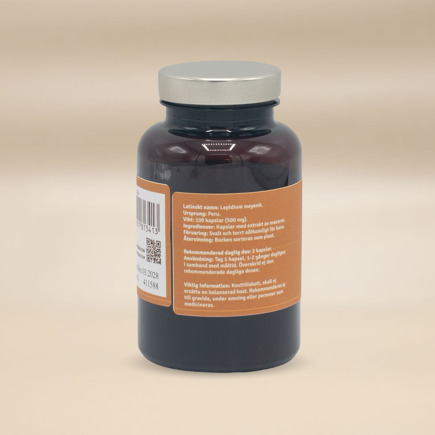 Mother Earth Macapulverextrakt 6:1 500mg 100 tabletter - Bild 2