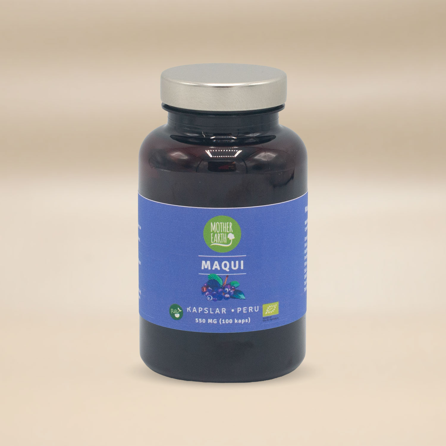 Mother Earth Maquipulver Kapslar 550mg EKO&RAW 100 kapslar