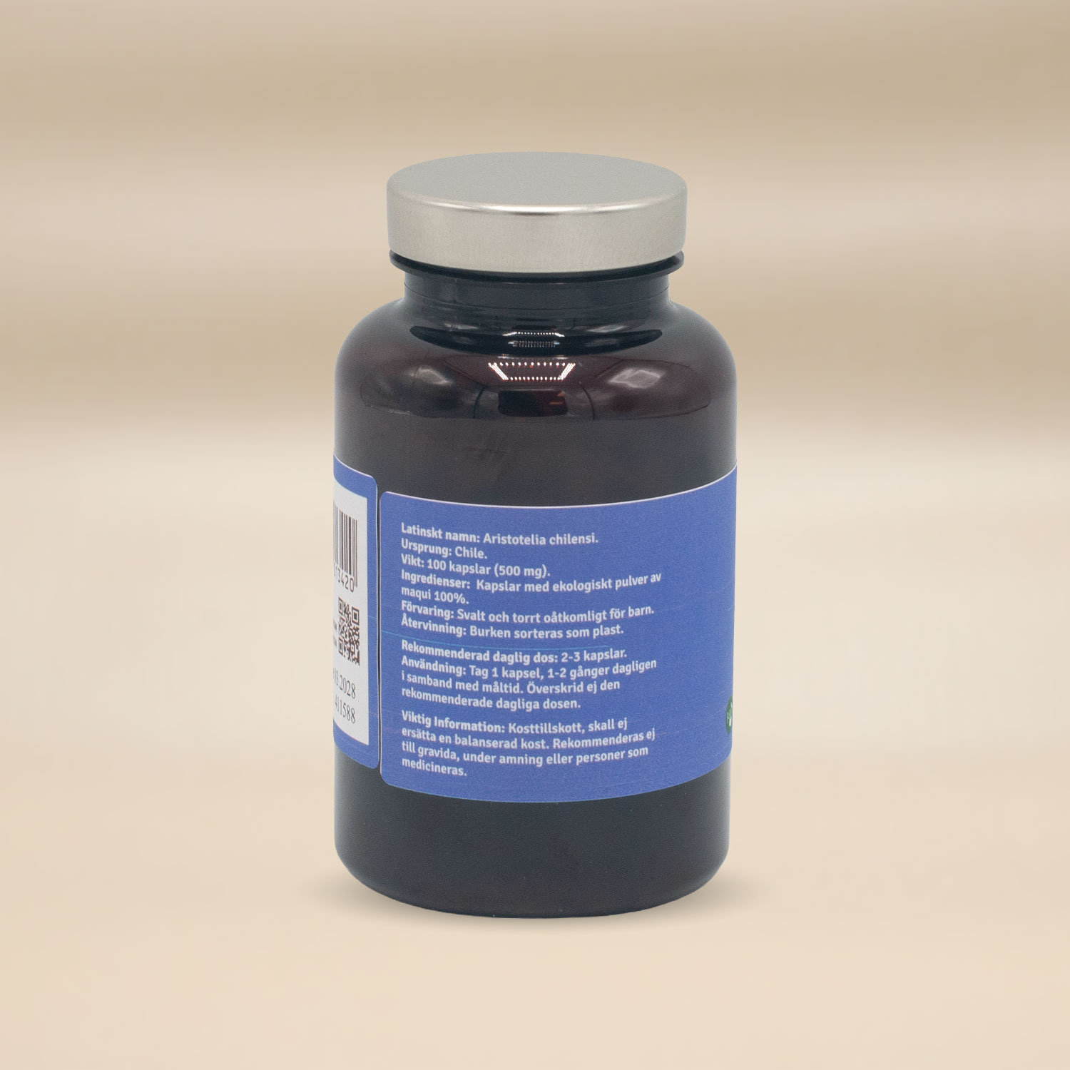 Mother Earth Maquipulver Kapslar 550mg EKO&RAW 100 kapslar - Bild 3