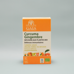 Les Jardins de Gaïa Herbal Tea Tumeric Ginger Tepåsar 20st