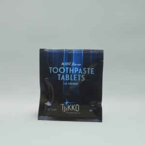 Tjikko Tandkrämstablett Fluor Mint 15 tabletter
