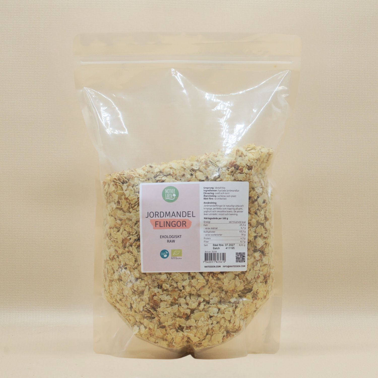 Jordmandelflingor EKO 1kg